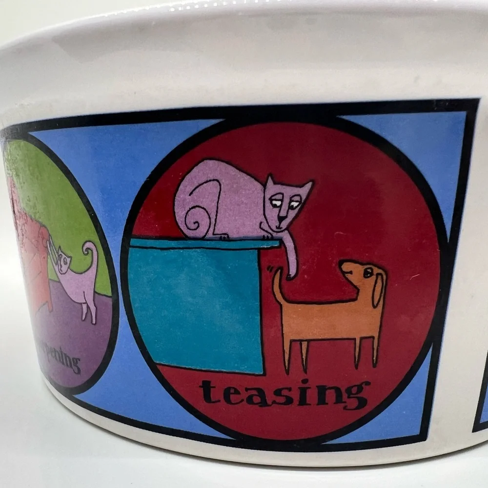 Ursula Dodge large stoneware cat dish